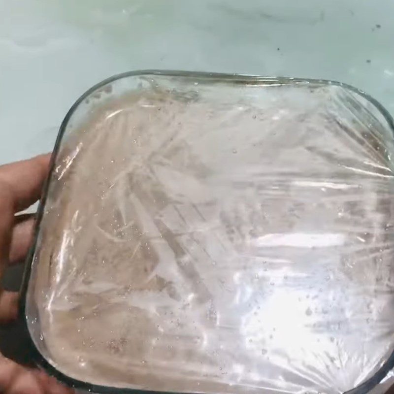 Step 6 Freezing the ice cream Cocoa ice cream