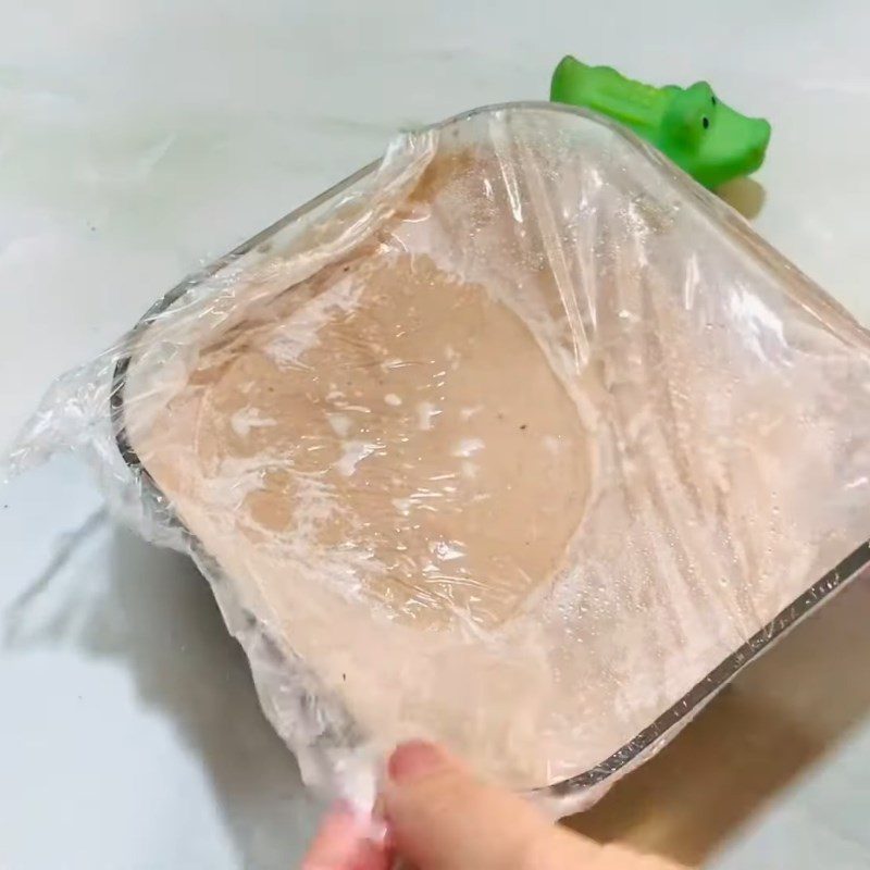 Step 6 Freezing the ice cream Cocoa ice cream