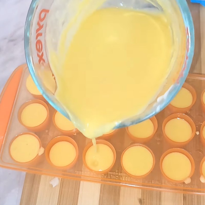 Step 3 Making mango jelly flan