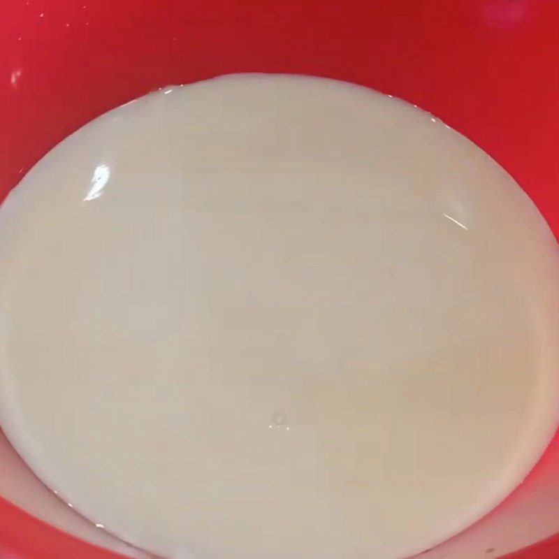 Step 2 Making the ice cream mixture Papaya bag ice cream
