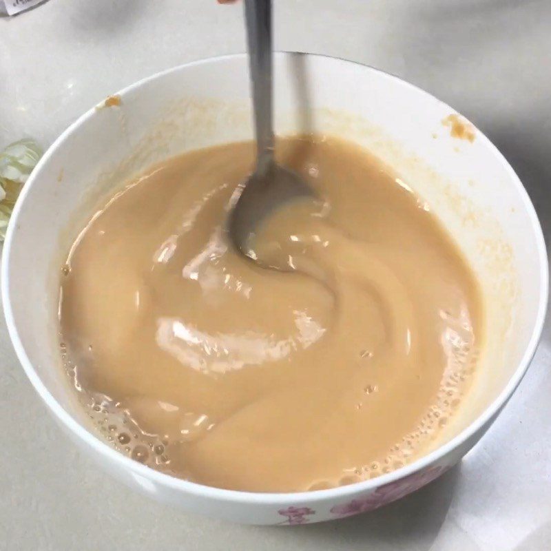 Step 2 Make the apple milk mixture for Apple Kém in a bag