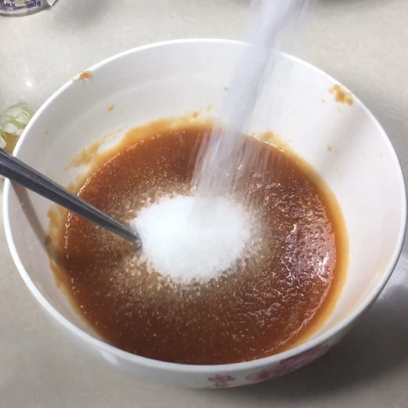 Step 2 Make the apple milk mixture for Apple Kém in a bag