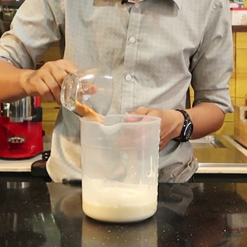 Step 2 Make cream cheese Milk tea with cream cheese (without cream cheese)