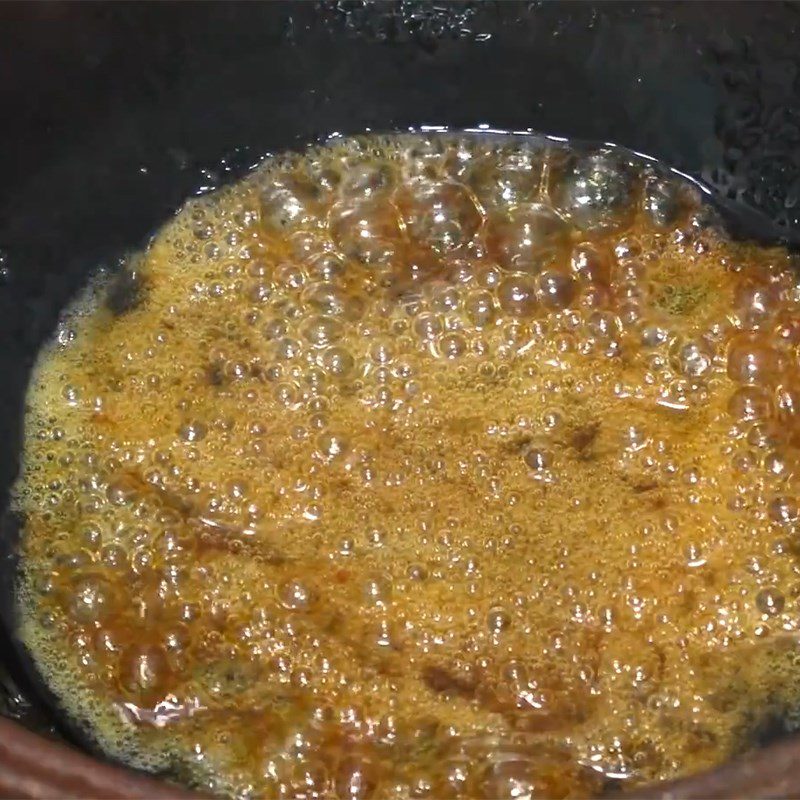 Step 3 Making kho quet crispy pork belly