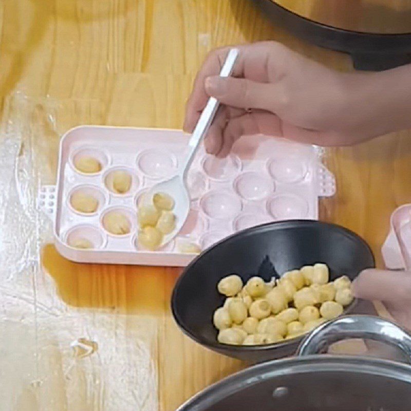 Step 3 Making Longan Jelly Longan Jelly Milk Tea Lotus Seed