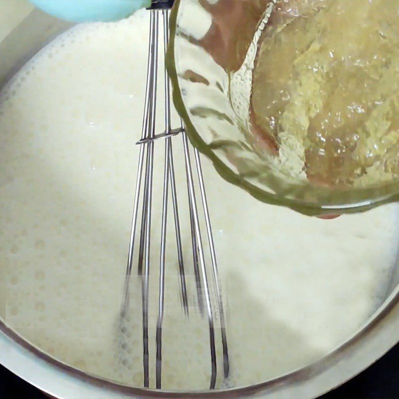 Step 4 Make the panna cotta layer Panna cotta plum