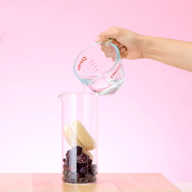 Step 2 Make the purple smoothie layer Yogurt Rainbow Smoothie