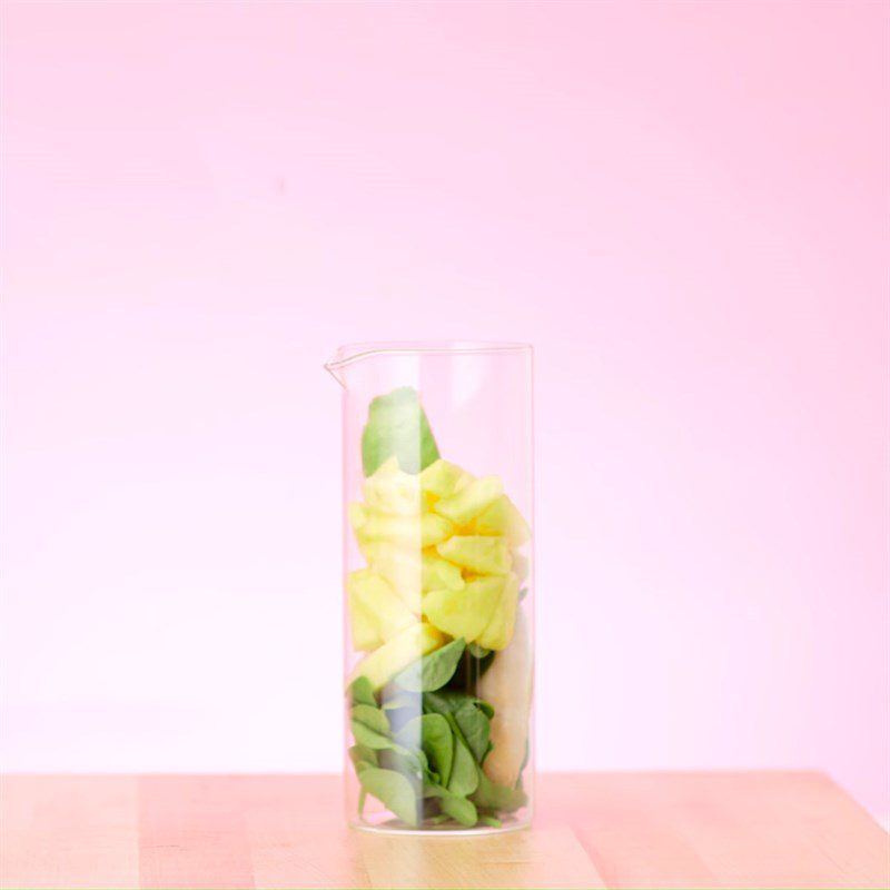 Step 3 Make the green smoothie layer Rainbow yogurt smoothie