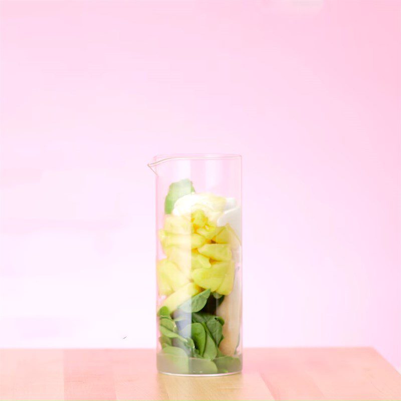 Step 3 Make the green smoothie layer Rainbow yogurt smoothie