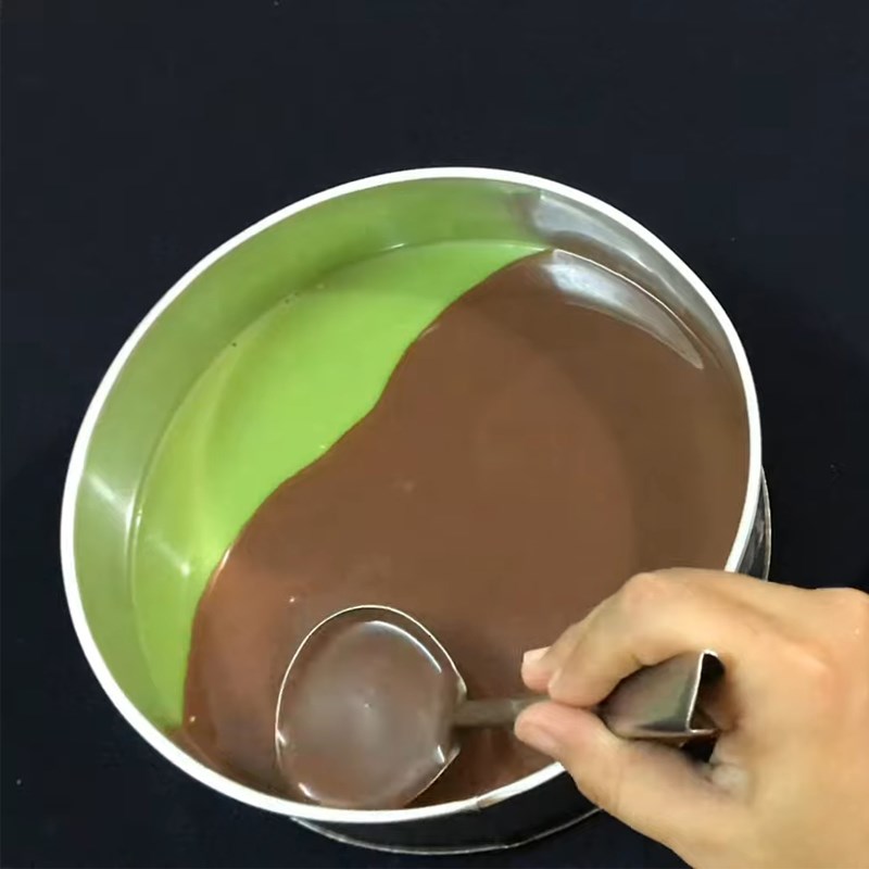 Step 6 Make the cocoa jelly layer Flan