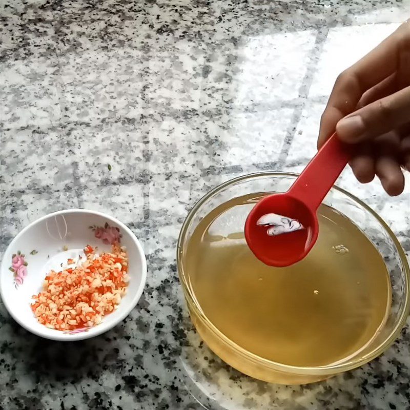 Step 2 Make the dipping sauce for Steamed Rice Paper