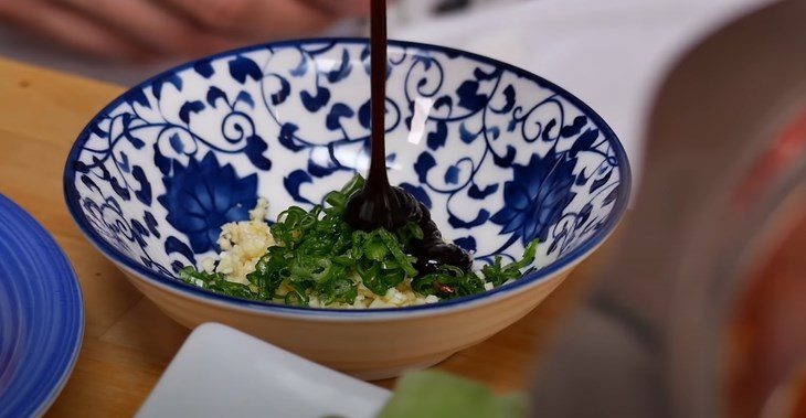Step 7 Making the dipping sauce for Sichuan hot pot