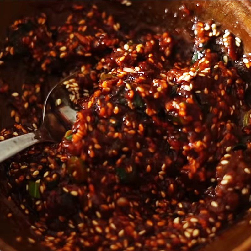 Step 3 Make ssamjang dipping sauce (if desired) for Korean grilled pork belly