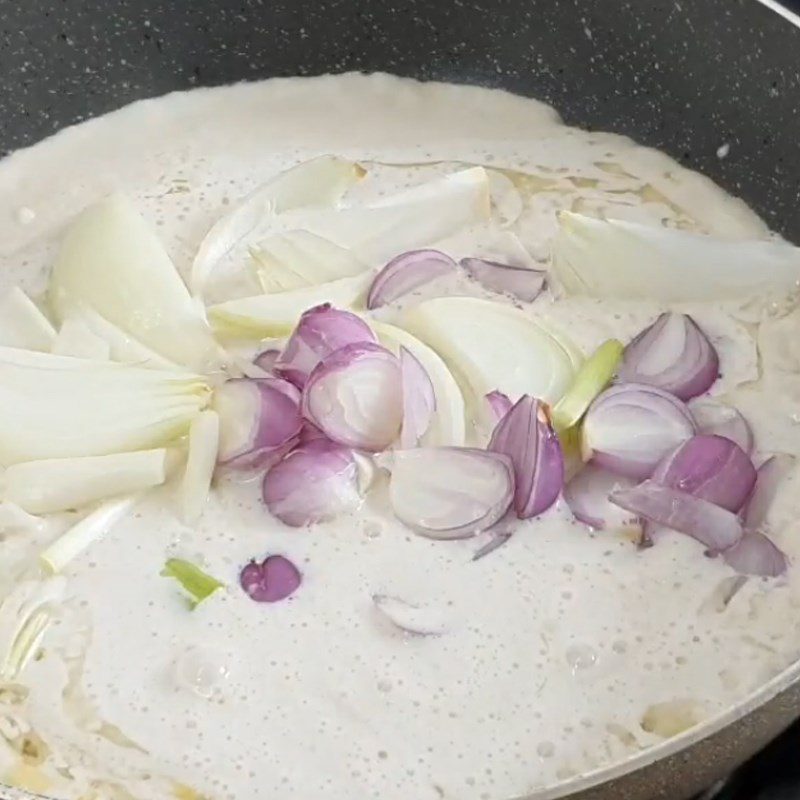 Step 4 Make Coconut Sauce Snakehead Fish Steamed with Coconut Milk