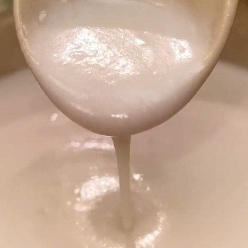 Step 2 Making the coconut milk Banana ice cream (Recipe shared from TikTok Cooking with TasteVN)
