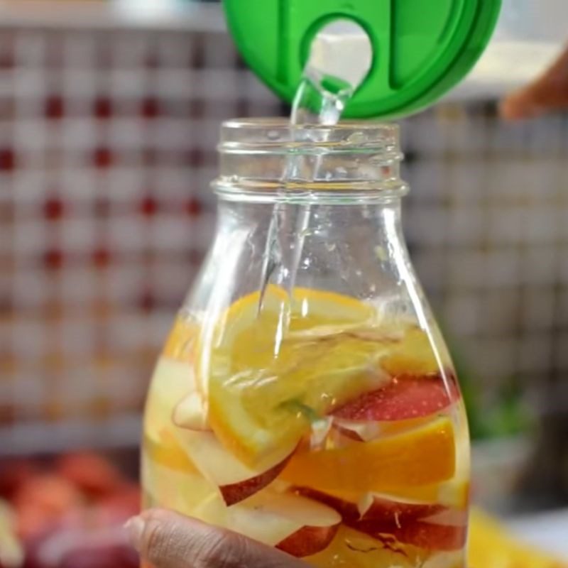 Step 2 Make apple orange detox water Apple orange detox water