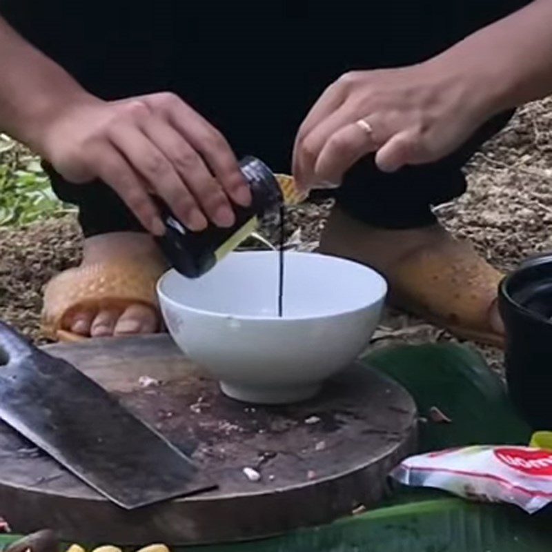 Step 2 Making broth Braised pork leg with chestnuts