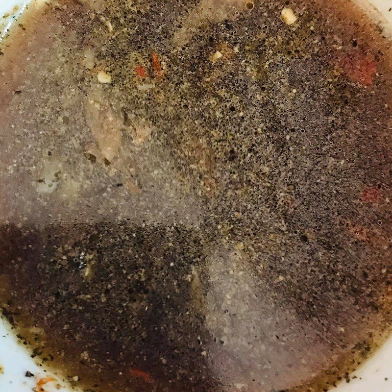 Step 2 Make the stew sauce for Bitter melon with straw mushrooms