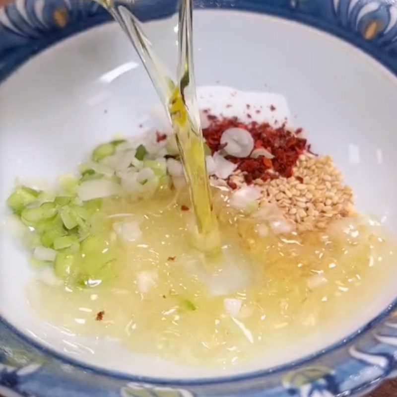Step 4 Make soy sauce dressing for braised tofu (Recipe shared by Tiktok Vegetarian Kitchen XANH)