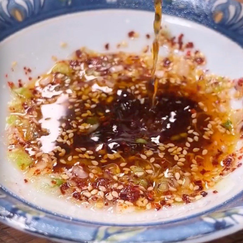 Step 4 Make soy sauce dressing for braised tofu (Recipe shared by Tiktok Vegetarian Kitchen XANH)
