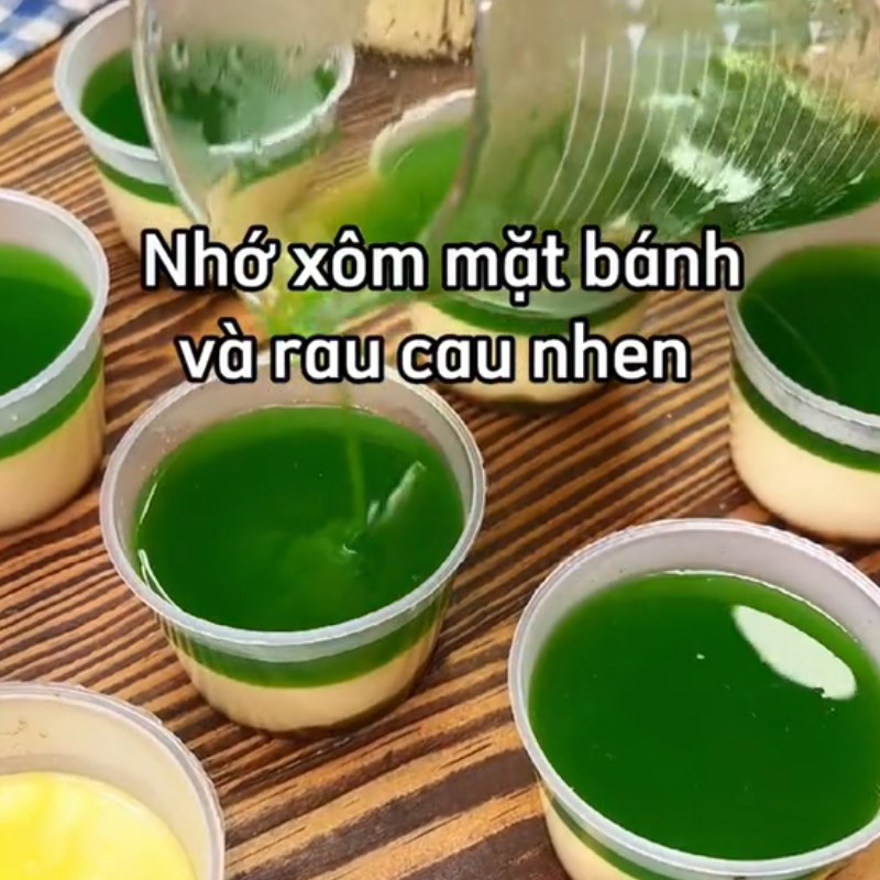 Step 3 Making jelly Flan jelly (Recipe shared from Tiktok Cooking with TasteVN)