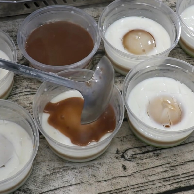 Step 6 Making flan jelly Layered coffee flan jelly