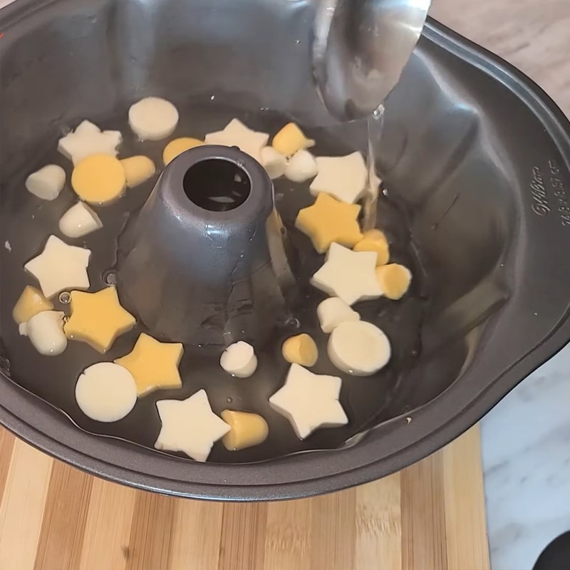 Step 5 Making mango flan jelly Mango flan jelly