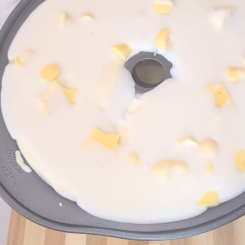 Step 5 Making mango flan jelly Mango flan jelly