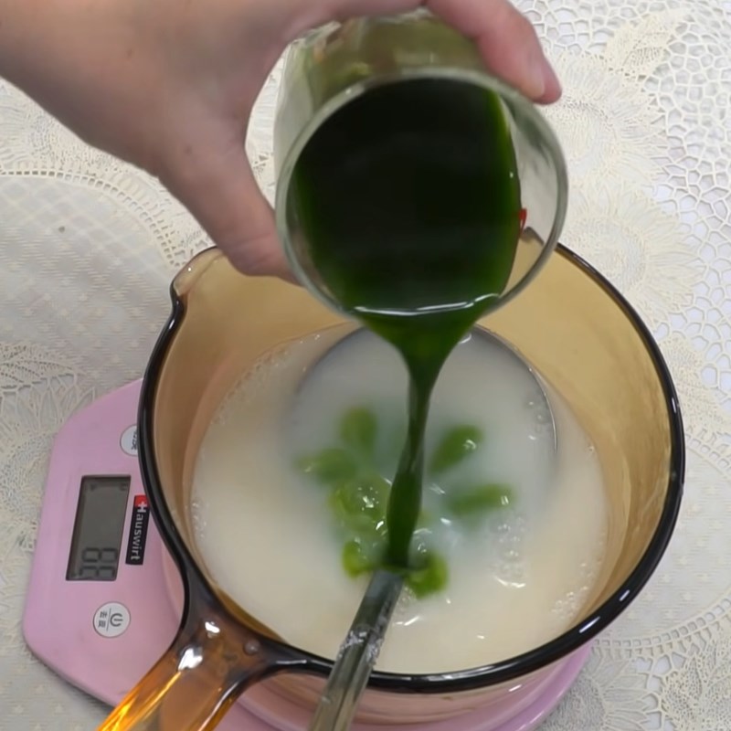 Step 6 Making flan jelly Layered coffee flan jelly