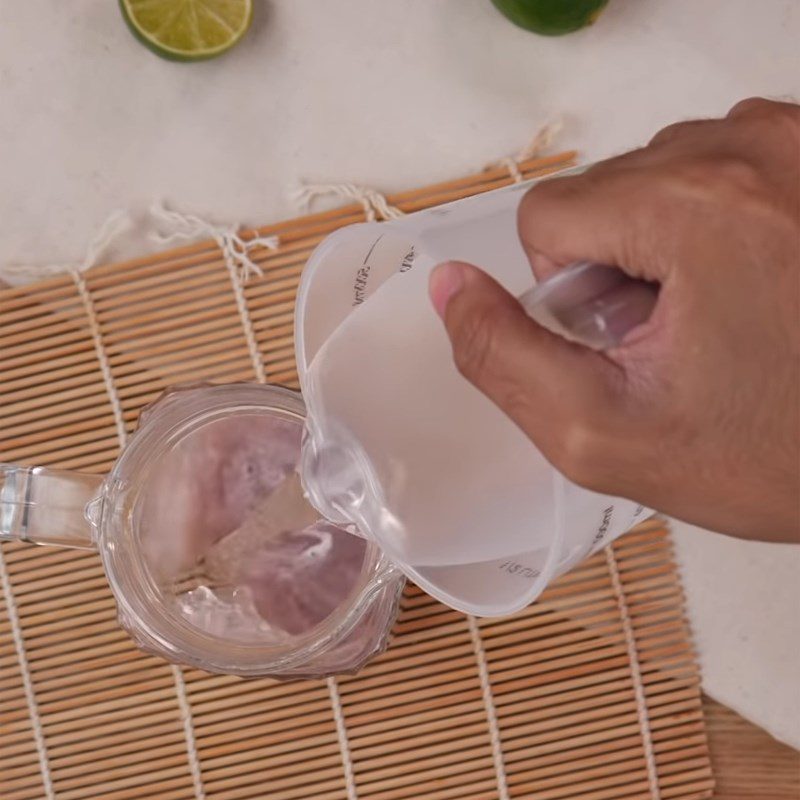 Step 3 Make soda Lychee soda