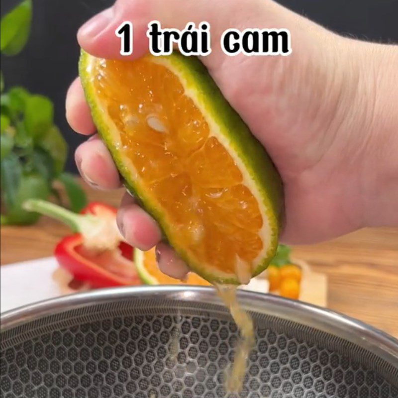 Step 3 Making sauce for Pink tilapia with orange sauce (Recipe shared from Tiktok into the kitchen with TasteVN)