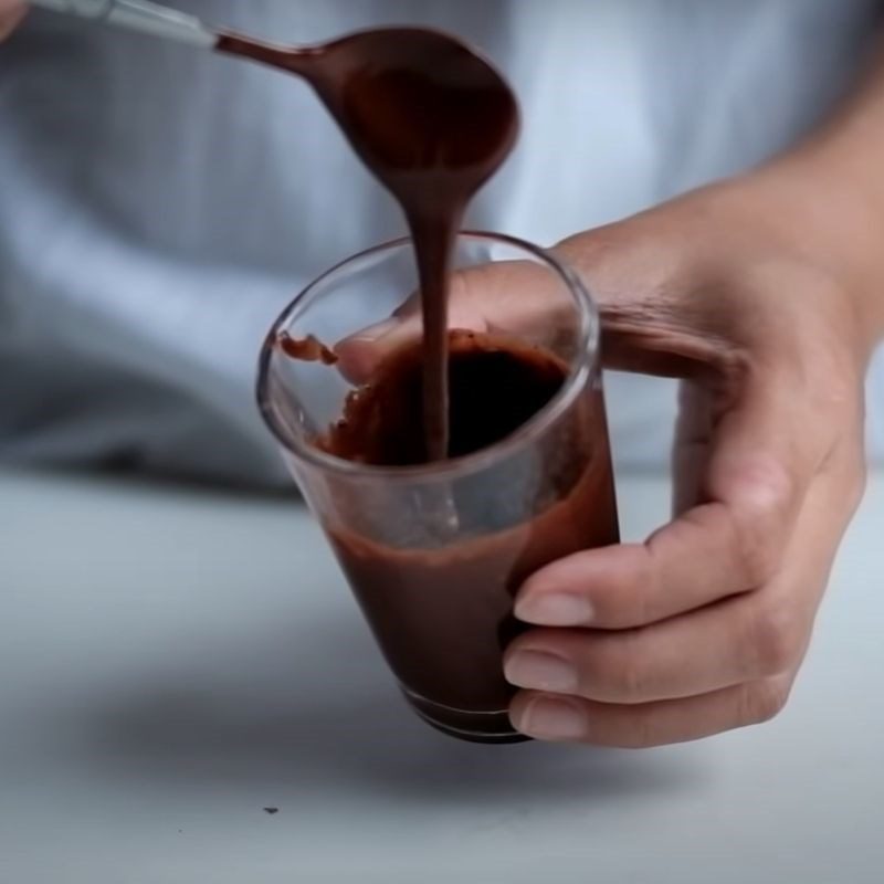 Step 1 Make Cocoa Lava Sauce for Iced Cocoa Milk