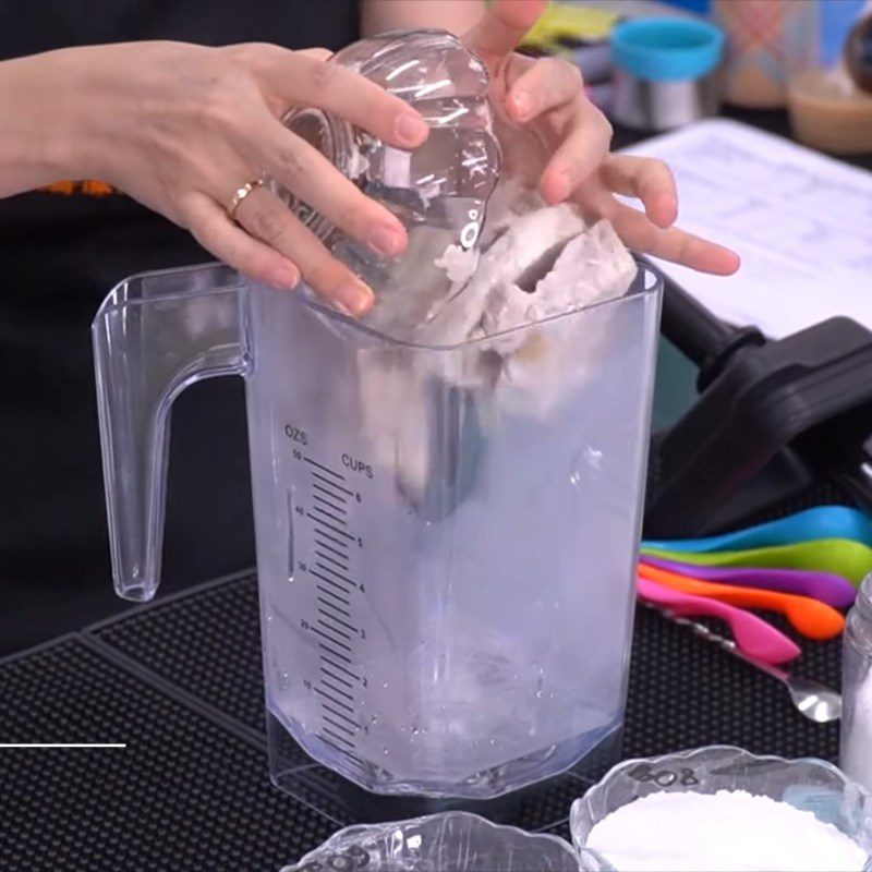 Step 2 Making taro sauce for Taro Milk Tea