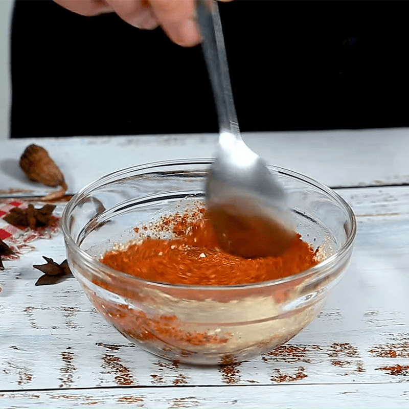 Step 3 Make Thai sauce Beef tendon mixed with Thai sauce