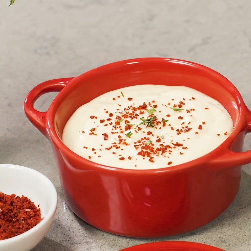 Step 4 Make cheese sauce Baked cheese potatoes with air fryer
