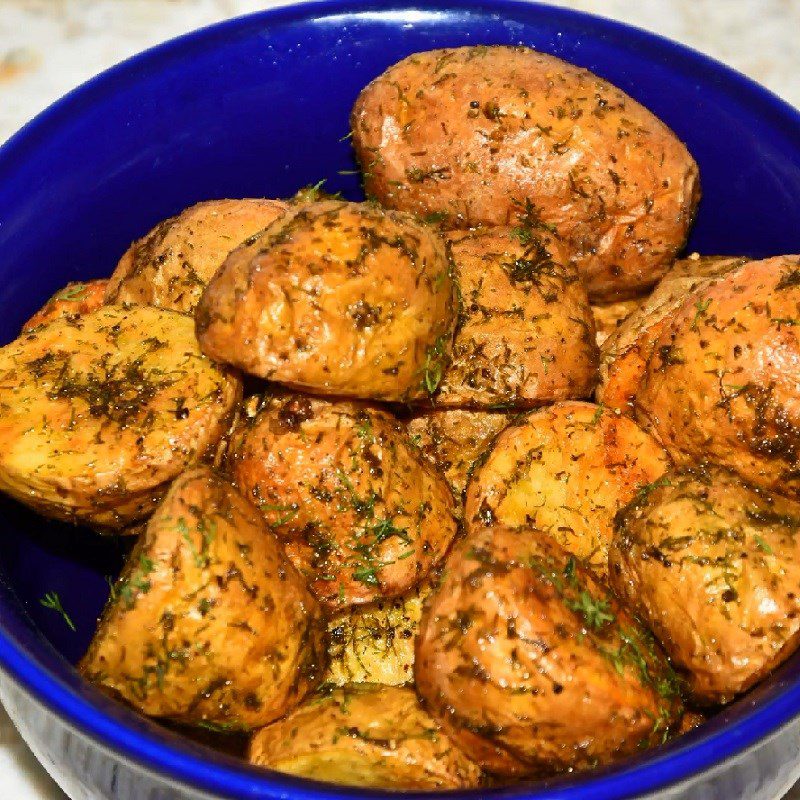 Step 4 Final Product Baked salted potatoes using an air fryer