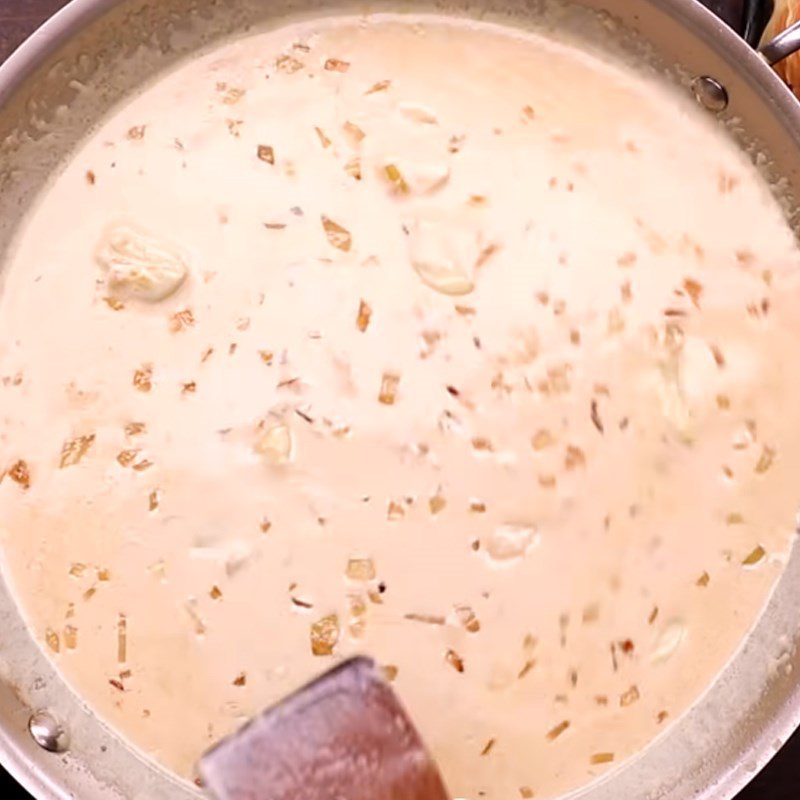 Step 3 Making cheese sauce Chicken breast with cheese sauce