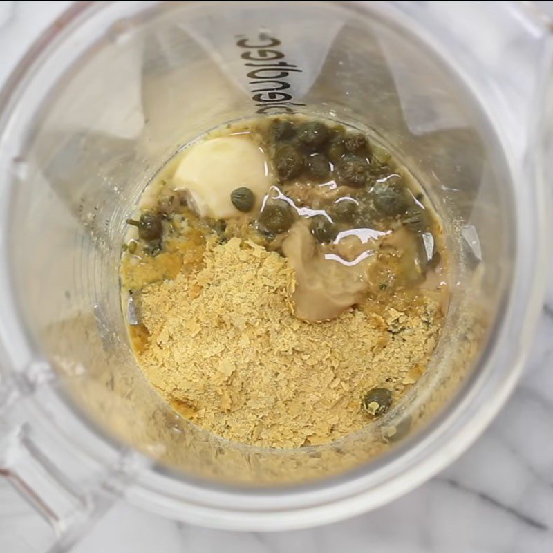 Step 3 Make the dressing for kale chickpea salad