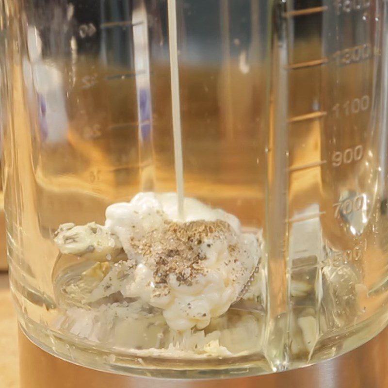 Step 3 Making salad dressing Walnut candy salad red cabbage
