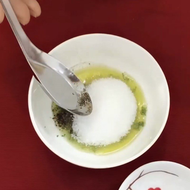 Step 4 Make salad dressing Walnut chicken salad