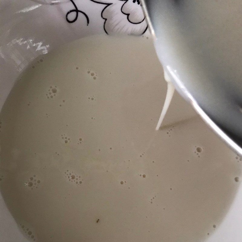 Step 1 Making tofu with agar powder Tofu with agar powder and sugar syrup