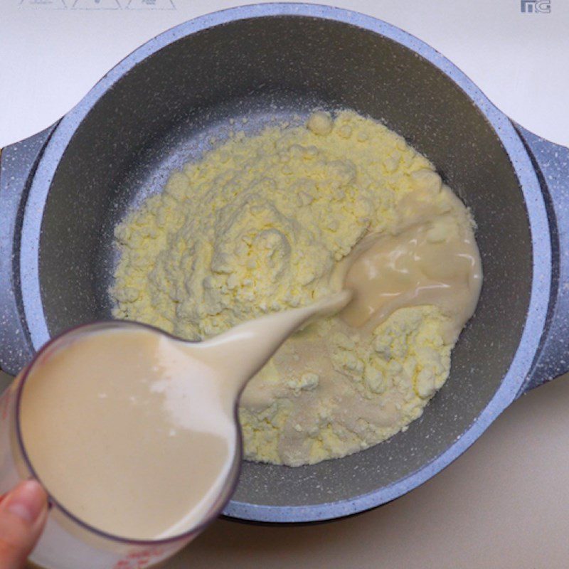 Step 1 Making Thai Tofu with Black Sugar Pearls