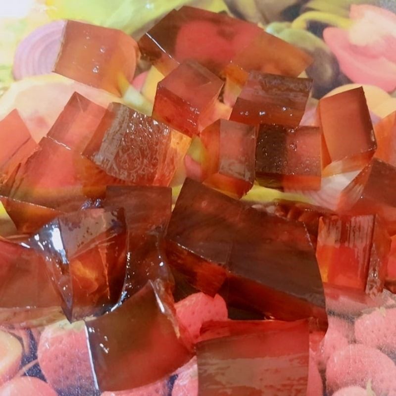 Step 1 Make coffee jelly Thai red milk tea