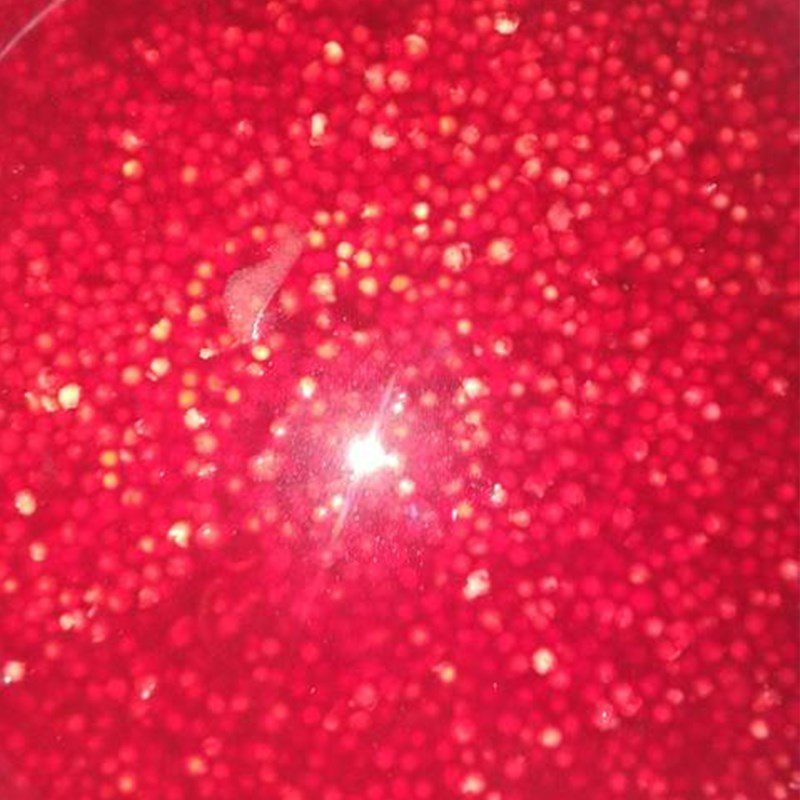 Step 2 Make the red pearls Red Pearl Sake Dessert