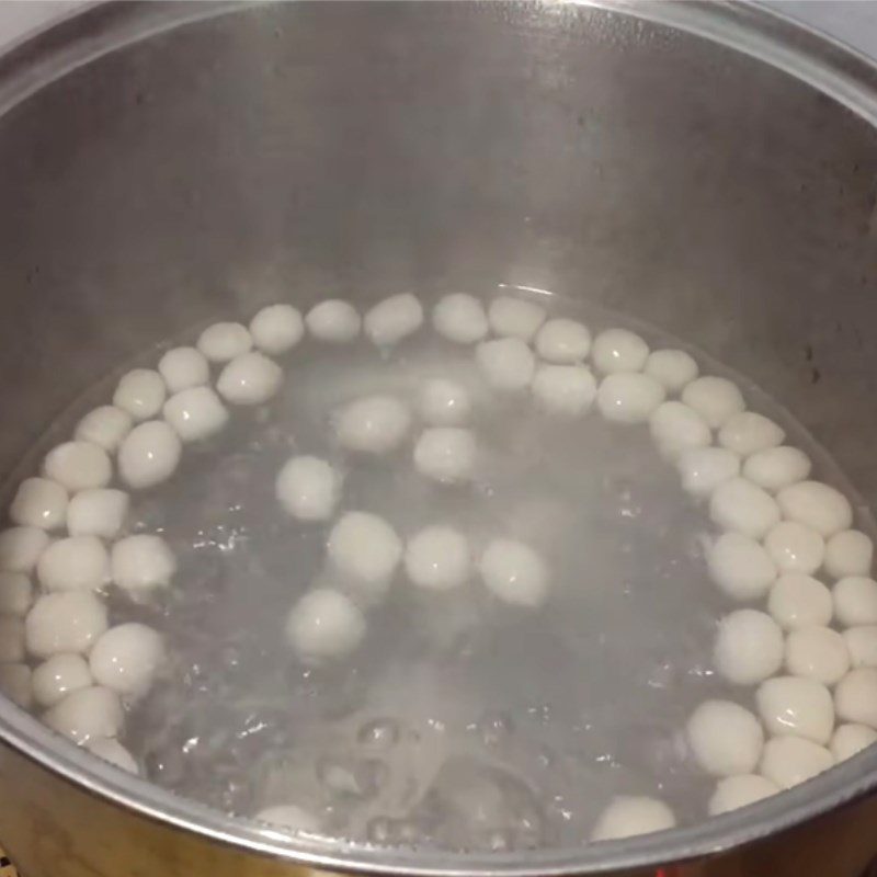 Step 3 Make black sugar pearls for Black Sugar Tofu