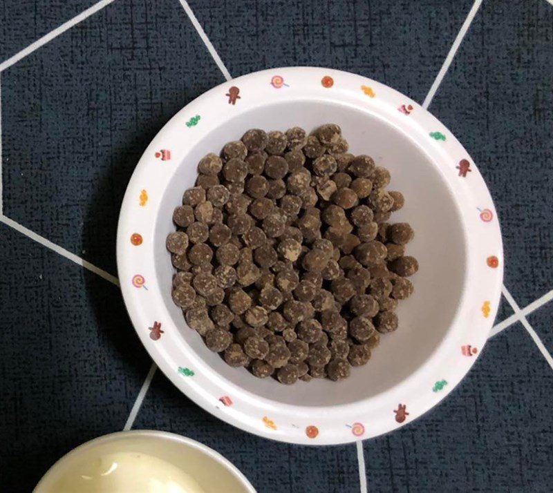 Step 3 Make black sugar pearls for Black Sugar Tofu