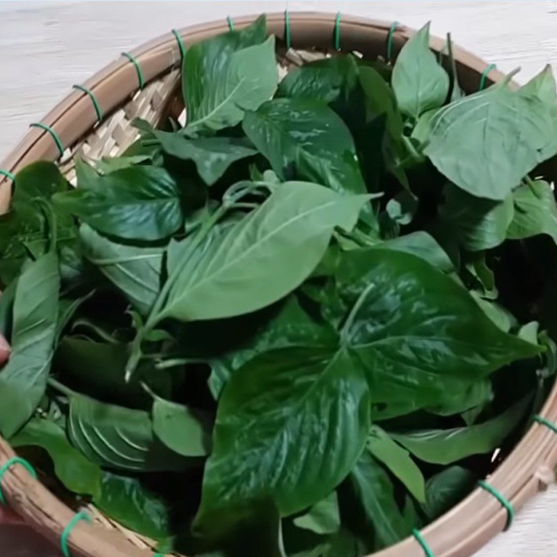 Step 1 Extracting color from purple sticky rice leaves for Green Bean Sticky Rice using a rice cooker