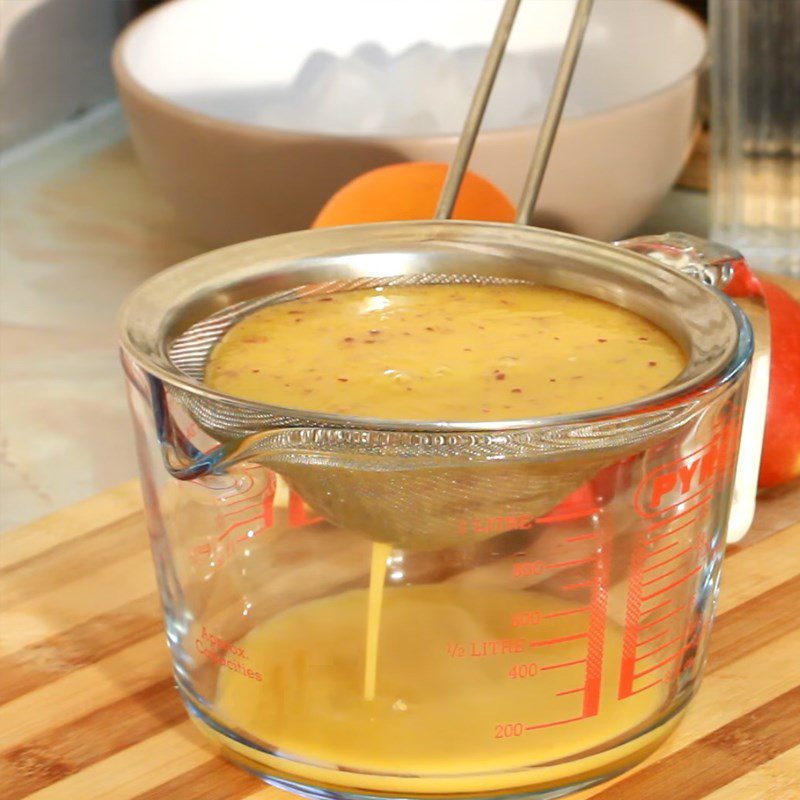 Step 3 Strain the Apple Orange Juice