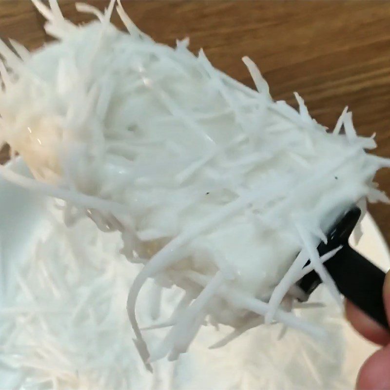 Step 4 Final product Coconut cream from sticky rice flour