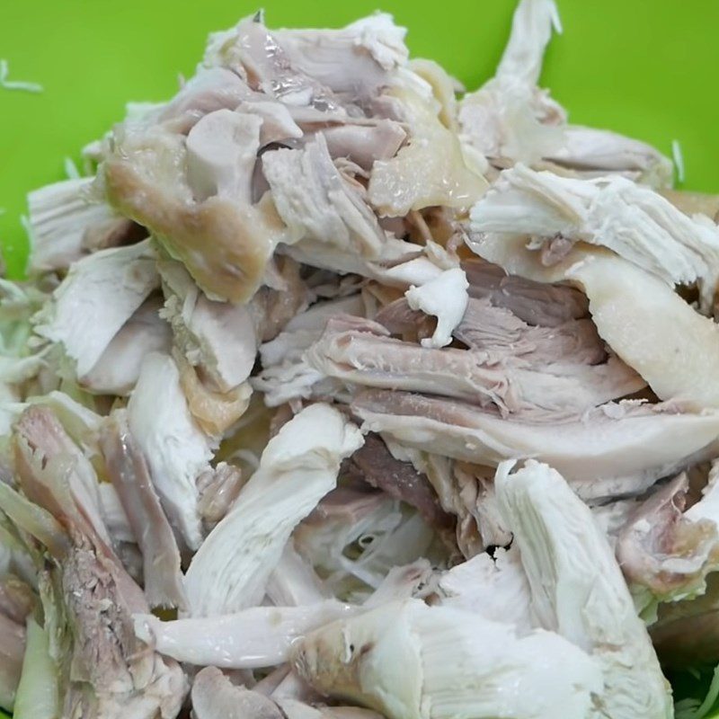 Step 2 Boil and Shred Chicken Chicken Salad with Banana Flower